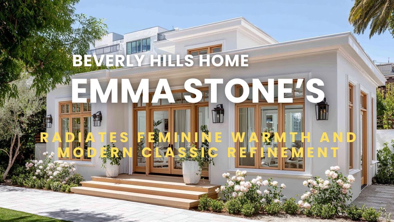 Emma Stone’s Beverly Hills Home Radiates Feminine Warmth and Modern Classic Refinement