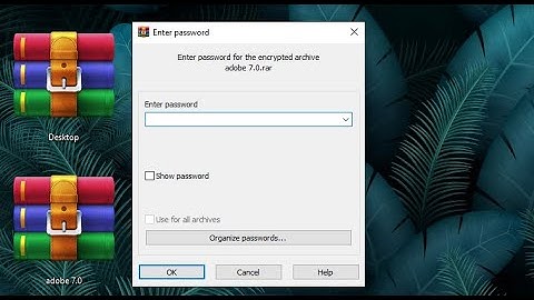 How to Create Rar File Password | How to make a password protected Zip file and Rar File