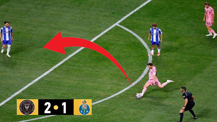 GOL DE MESSI INTER DE MIAMI VS PORTO 2-1 | DISTINTOS ÁNGULOS