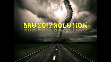 BHU 2017 Geology Paper fully solved PART-2