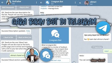 CARA BIKIN BOT DI TELEGRAM DAN CARA BALAS NYA || elimsri chanel