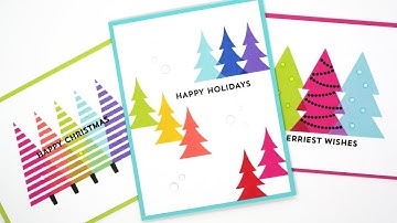 Creating One-Layer Stamped Christmas Cards