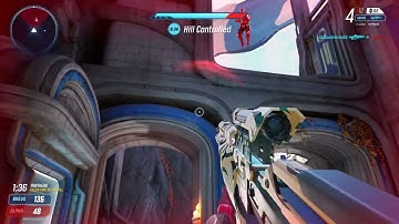 Headshot snipe no-scope in Splitgate