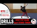 Shot put drill 2part stand throw