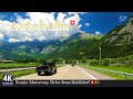 HEIDIDORF 4K Switzerland 🇨🇭 Ep#3 - 50 mins Summer Motorway Drive from Maienfeld GR to Wädenswiler ZH