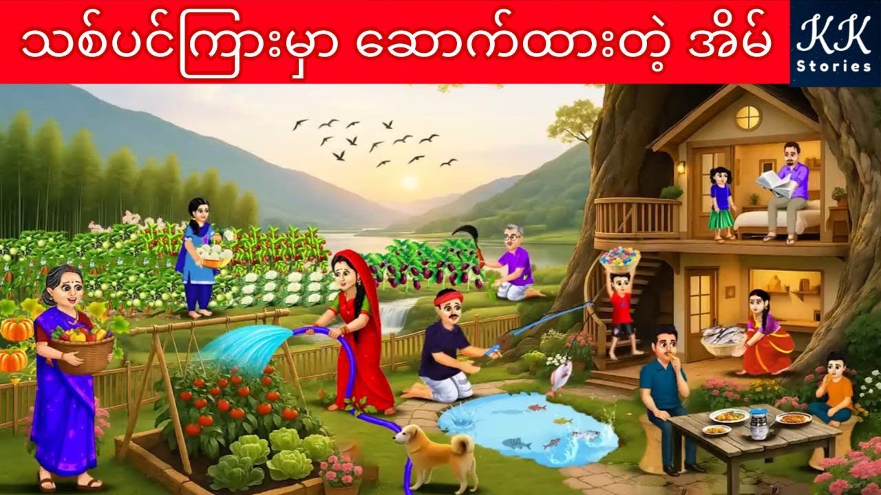 သစ်ပင်ကြားမှာ ဆောက်ထားတဲ့ အိမ်... KK Stories Official