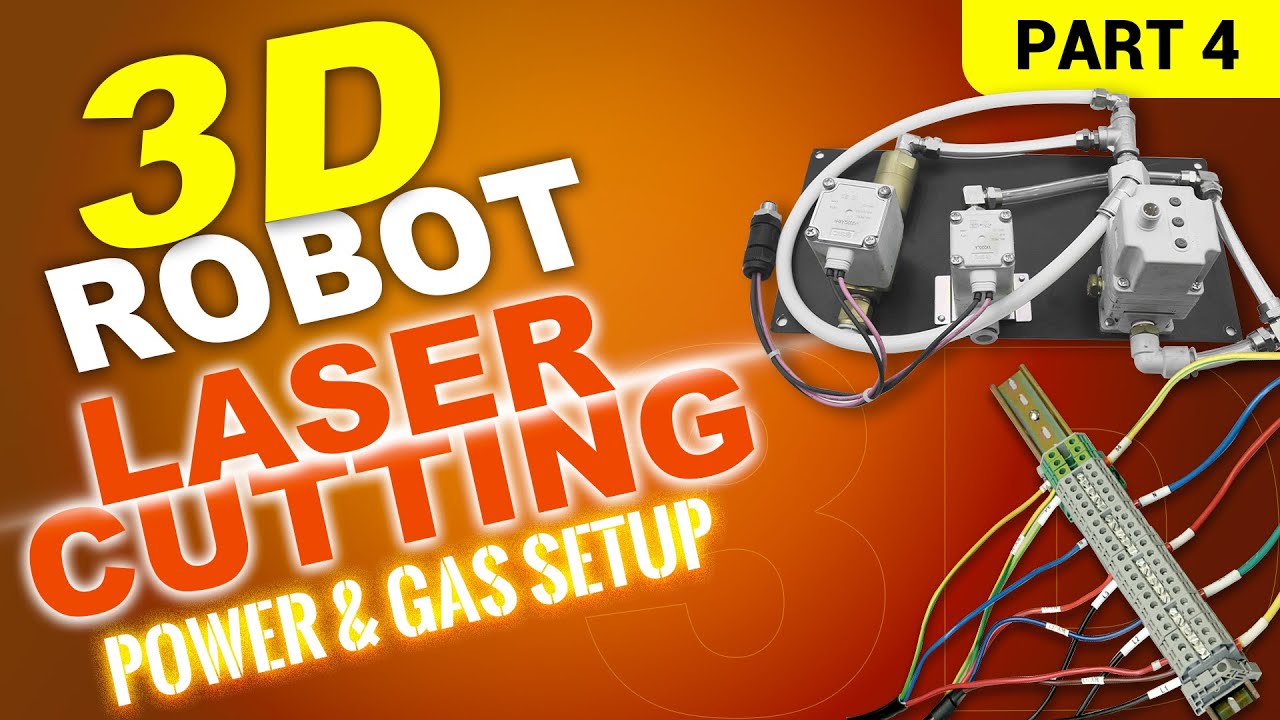 DIY Robot Laser Cutter Ep.4 | Power Wiring, Chiller Setup & Gas System