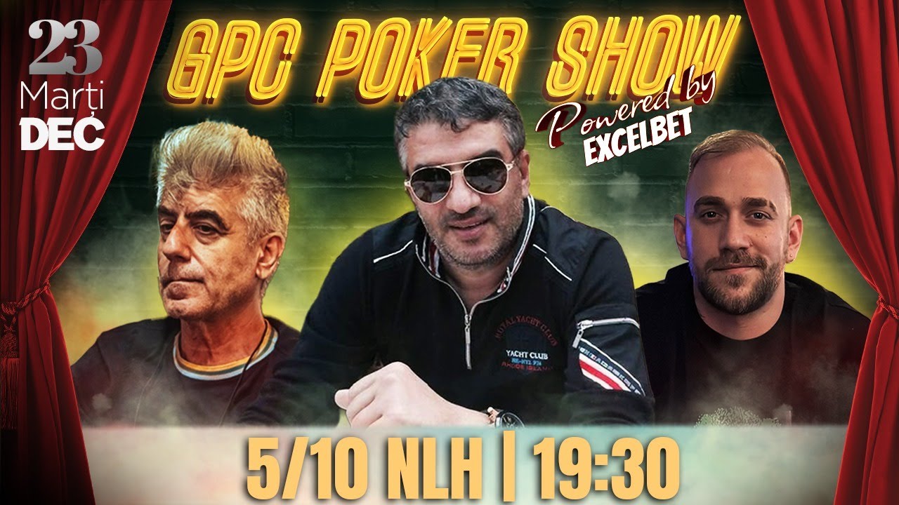 🛑 GPC Poker Show #26  ( NO LIMIT HOLDEM Blinduri 5/10 ) 🛑