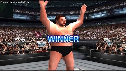 WWF Smackdown 2 (PS1) Unused Wrestlers (1/2): Big Show gameplay.