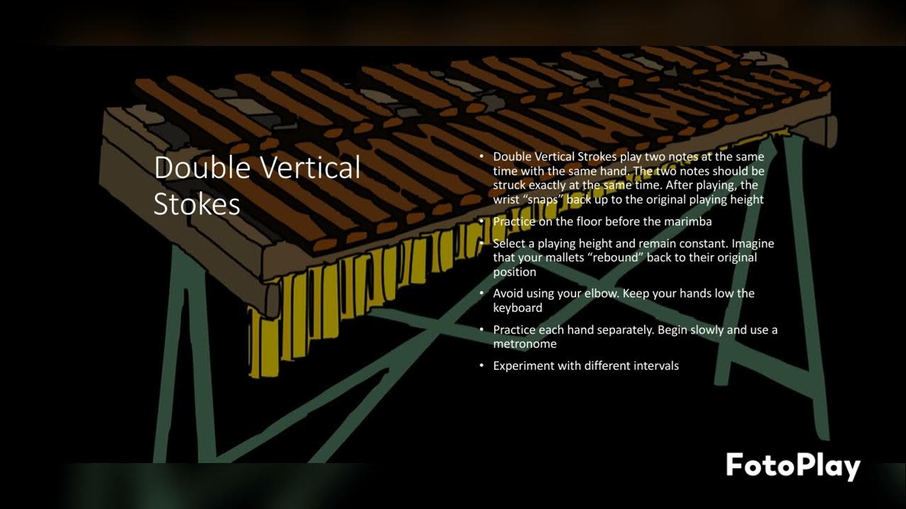 Four Mallet Techniques for Marimba Double Vertical Strokes 