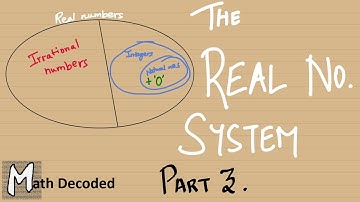 Irrational Numbers - the Real Number System (Part 3)
