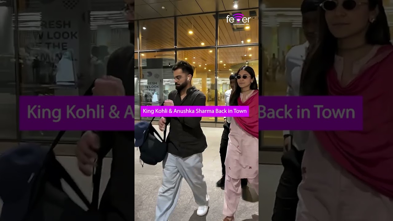 Virat Kohli and Anushka Sharma Spotted Landing in the City #trending #shortsviral