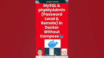 MySQL en phpMyAdmin (met lokaal en extern wachtwoord) uitvoeren in Docker zonder Compose 🐳 #docke...