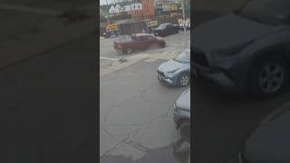 Pothole swallows pickup truck in downtown Buffalo. #shorts #shortsvideo