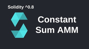 Constant Sum Automated Market Maker | Solidity 0.8