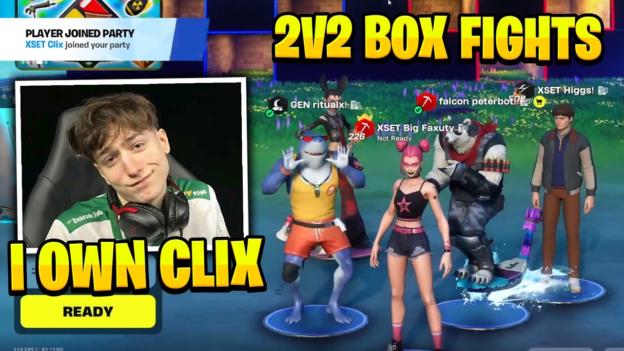 PeterBot Ritual VS Clix Higgs in 2v2 Box fights BIG Token