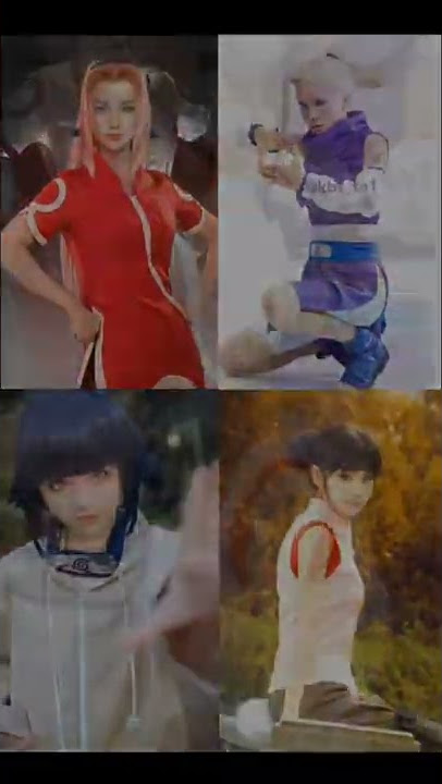 Konoha Girl Cosplay || Jedag Jedug || Who do you like? || #sakura #ino #hinata #tenten