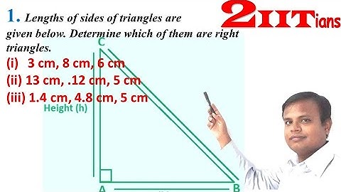 Pythagoras Theorem Ex 12 Q1 Class 9 Maths ICSE ML Aggarwal Solutions