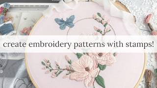 How to Create Embroidery Patterns with Stamps