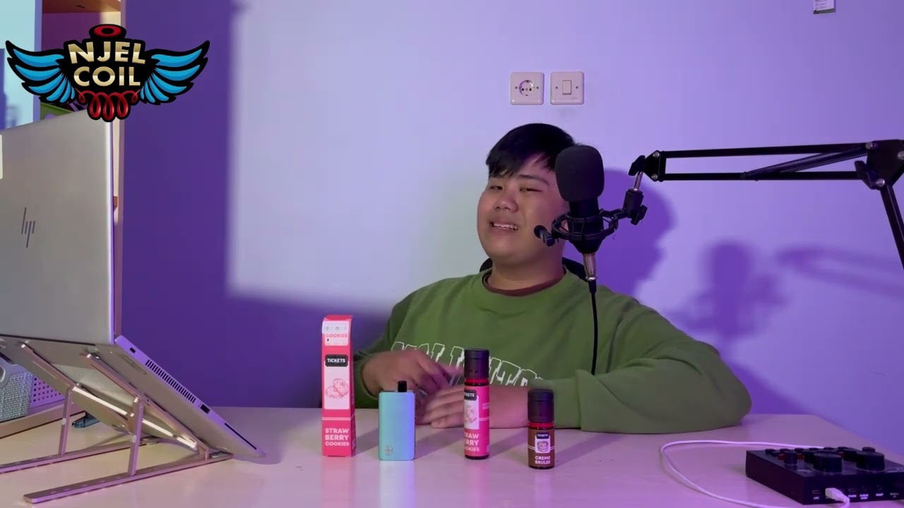 Liquid ticket... Rasa strawberry cookies... NIC 3MG rasanya gimana tuh bang?????