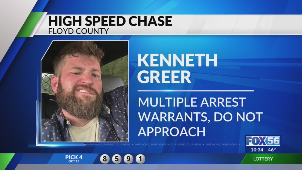 Wanted Floyd County man reportedly leads police on 120+ mph chase ...