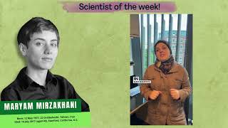 Maryam Mirzakhani - Scientist of the Week!