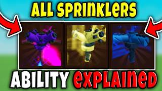 ALL SPRINKLER ABILITIES in GROW A GARDEN 2 Roblox