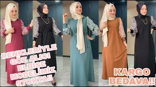 Tesettür Elbise Modelleri - Kargo Bi̇zden -Tesettür Giyim Rusemoda
