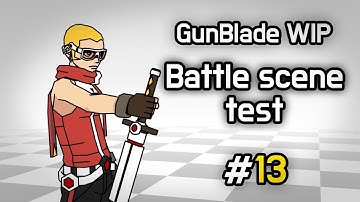 [GunBlade] Battle scene test / key animation WIP 13 / 3ds max toon render