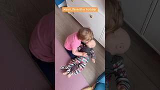 Idk why this cracked me up and warmed my heart #pregnantmom #toddlersbelike #babywearing #babydoll