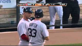 2009/06/29 Varitek's RBI single
