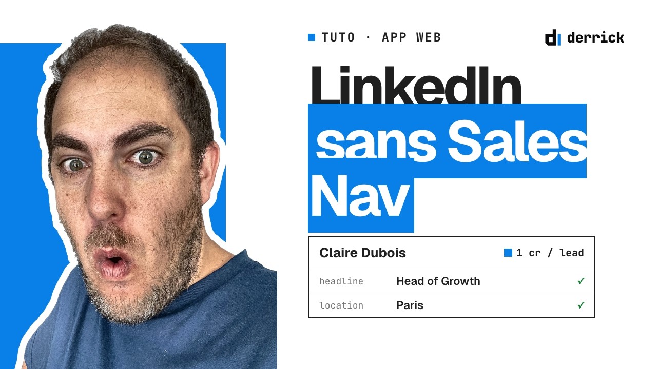 Scraper LinkedIn sans Sales Navigator : exporter une recherche (tuto)