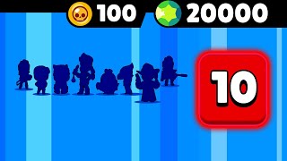 PACK OPENING BRAWL STARS PASS SAISON 6 je veux 5 LEGENDAIRES le CHIFFRE 10 (pack opening 20000 gems)