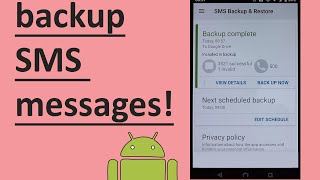 How to backup Android SMS messages screenshot 3