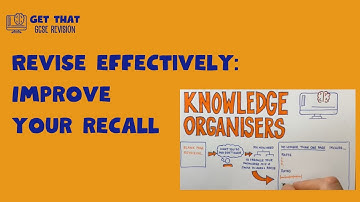 Revise Effectively: Knowledge organisers method to improve your recall