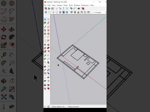 How To Import CAD Plan In SketchUp #shorts #sketchup #cad #autocad #sketchuptutorial