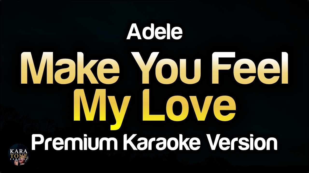Make You Feel My Love - Adele (Premium Karaoke Version) - YouTube