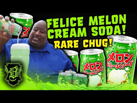 Another Rare Chug Folks!! | Felice Melon Cream Soda From Japan.