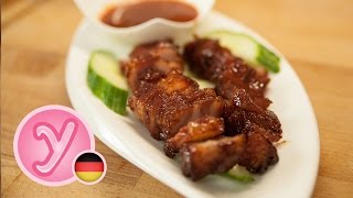 CHAR SIU vom Grill in leckerer Honig Glaze Auf jeden Fall ausprobieren