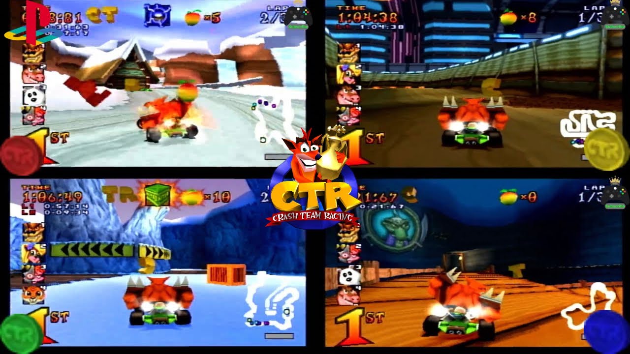 Crash Team Racing PS1 101% Adventure Mode Part 13: Glacier Park CTR Challenges [Jan 7 2026]