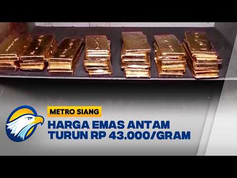 Harga Emas Hari Ini: Emas Dunia Anjlok, Emas Antam Turun Rp43 Ribu/Gram | Metro Siang