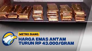 Harga Emas Hari Ini: Emas Dunia Anjlok, Emas Antam Turun Rp43 Ribu/Gram | Metro Siang