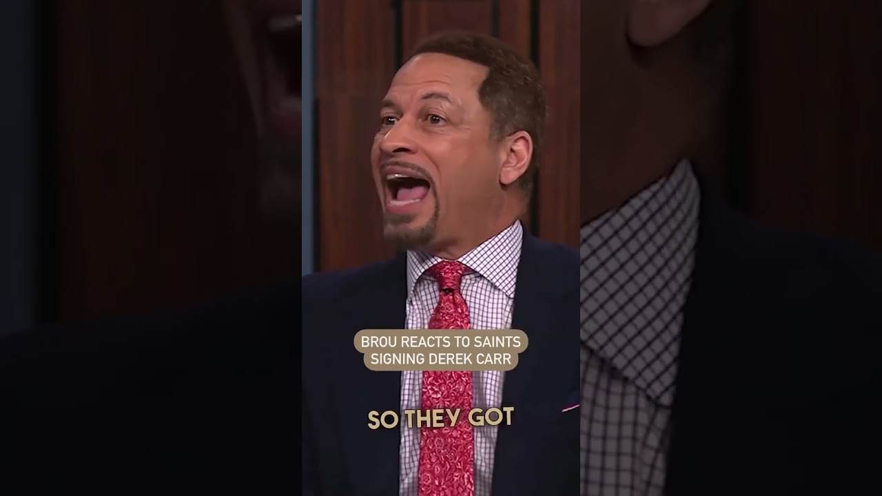 Broussard reacts to the Saints signing Derek Carr 🙌  #NFL #Saints #DerekCarr #Shorts