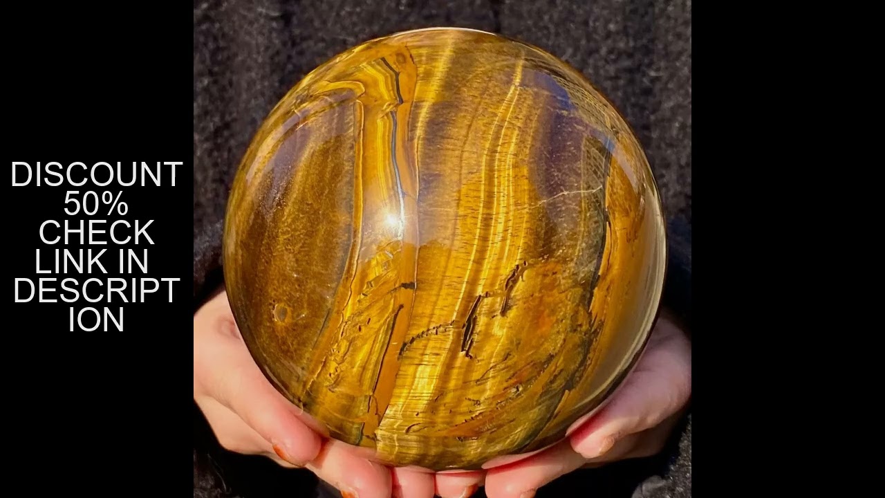 Natural Formed! Yellow Tiger Eye Jasper Ball, Yellow Quartz Crystal Ore Ball, Mineral, Reiki, Healin
