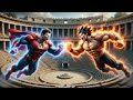 SUPERMAN vs GOKU 🥶🔥 Ultimate Battle in Arena | Who is the Strongest?#GokuVsSuperman#SupermanVsGoku#