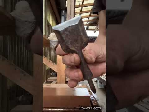 【中古鑿の修理】Restoration of used chisels使える様になりますか？#japanesechisel#鑿#大工#宮大工