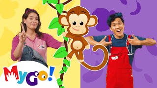 five little monkeys jumping bed mygo learn asl baby sign
