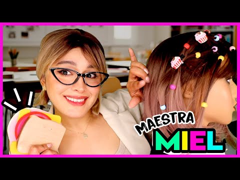 😍 Maestra CARIÑOSA y Amorosa 🤩 te ayuda con TU DOLOR de CABEZA en clases 📚 I Ges ASMR