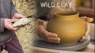 Making pottery from clay we found in the bush