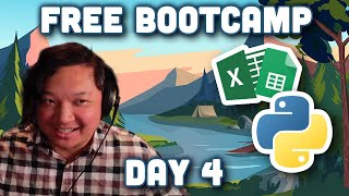 Free Data Science Bootcamp - Day 4
Free Data Science Bootcamp - Tuesdays/Thursdays at 8pm EST live on Twitch
LINK TO THE DATA: https://drive.google.com/drive/folders/1CfLC1B1w5QVyZfyjuGw3rDODYU5Vp6lU?usp=drive_link
Make sure to add shortcut to drive by clicking the mats dropdown.
For the google sheets: you want to make a copy you dont want direct access to the original file
Join the Discord for help: https://discord.gg/GR5p4ZY
Twitter: https://twitter.com/nickwan
WATCH LIVE ON TWITCH:
https://twitch.tv/nickwan_datasci
https://twitch.tv/nickwan_datasci
https://twitch.tv/nickwan_datasci
https://twitch.tv/nickwan_datasci
https://twitch.tv/nickwan_datasci
Video Editor: Tony Pelleriti @TonyPelleriti Free Data Science Bootcamp - Day 4